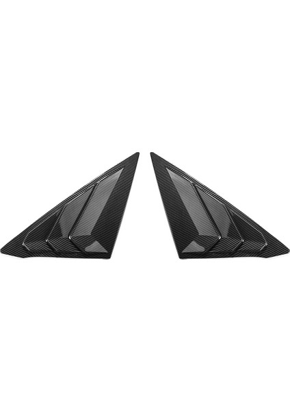Arka Yan Pencere Panjurları Üçgen Pencere Camı Panjur Honda Civic Sedan 11TH 2022 2023 - Abs Karbon Fiber (Yurt Dışından)