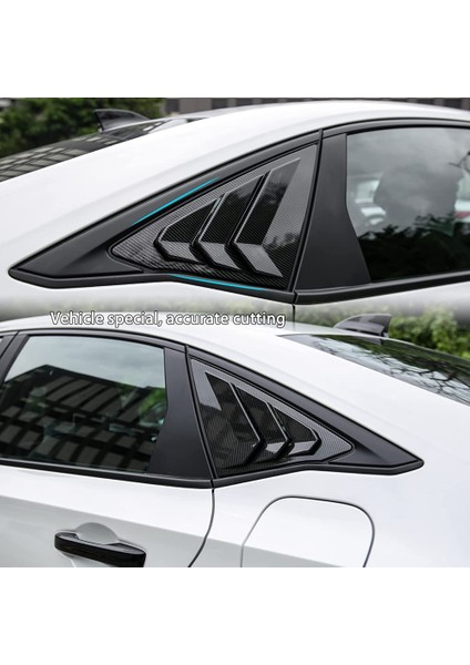 Arka Yan Pencere Panjurları Üçgen Pencere Camı Panjur Honda Civic Sedan 11TH 2022 2023 - Abs Karbon Fiber (Yurt Dışından) fırsatları