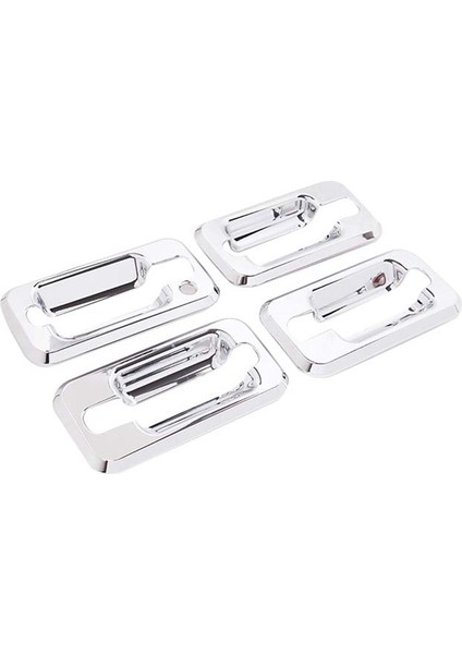Hummer H2 2003-2009 Araba Aksesuarları Abs Gümüş 4'lü Paket Için Dış Kapı Kolu Kase Kapağı Trim Sticker (Yurt Dışından)