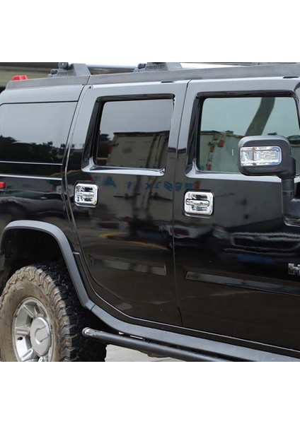 Hummer H2 2003-2009 Araba Aksesuarları Abs Gümüş 4'lü Paket Için Dış Kapı Kolu Kase Kapağı Trim Sticker (Yurt Dışından) modelleri