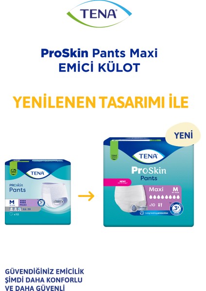 Maxi 8 Damla M Beden Emici Külot Hasta Bezi 10 lu Medium