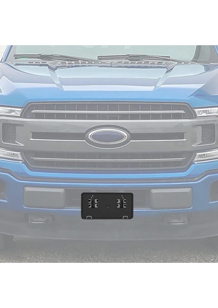 Ön Tampon Plaka Braketi Tutucu Çerçeve JL3Z-17A385-BA Ford F150 2018 2019 2020 Aksesuarları, Siyah (Yurt Dışından) modelleri