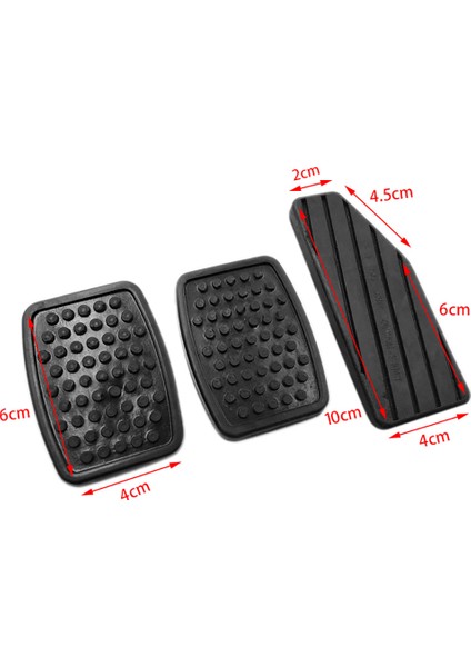 3 Adet Araba Gaz Debriyaj Fren Pedalı Lastik Pedi Pedalı Kapak Kiti Suzuki Swift 49451-60B00 (Yurt Dışından) fırsatları