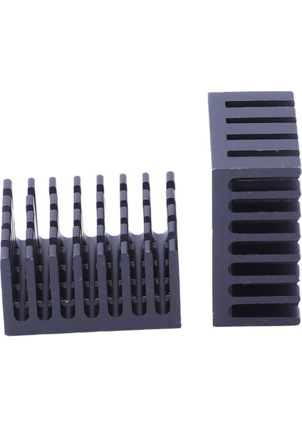 10 Adet Siyah Alüminyum Soğutucu Radyatör Isı Emici Soğutucu 20MM x 20MM x 10MM (Yurt Dışından)