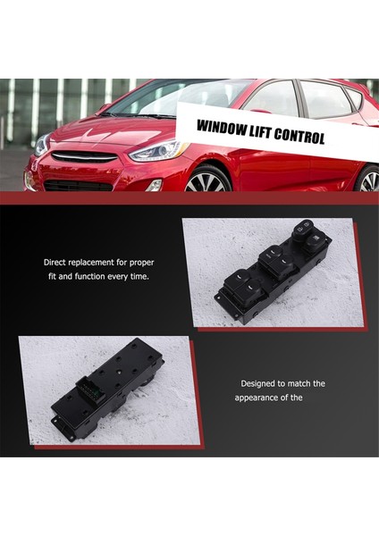 Ön Sol Sürücü Tarafı Elektrikli Güç Ana Pencere Kaldırma Kontrol Anahtarı 93570-1R211 Hyundai Accent 2015-2017 Için (Yurt Dışından) indirimleri