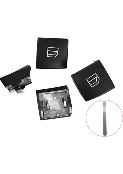 Mercedes-Benz C-Class W204 Glk X204 W212 W207 No.3 Için Araç Camı Kaldırma Anahtarı Onarım Düğmesi Kapağı 2049058202 (Yurt Dışından) modelleri