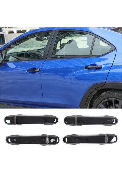 Suu Crosstrek 2024 Forester 2019-2022 Araba Dış Kapı Kolu Trim Aksesuarları, Parlak Siyah (Yurt Dışından)