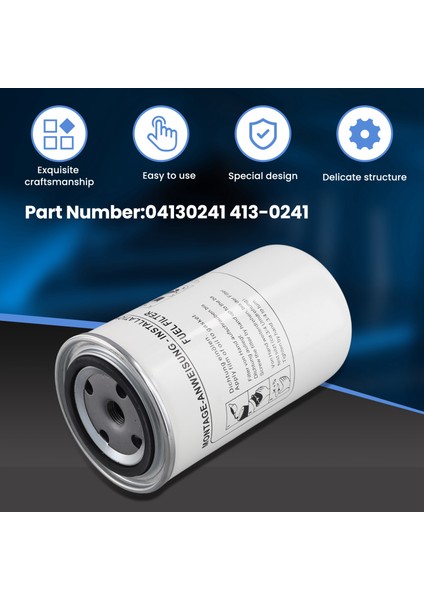 Yakıt Filtresi 04130241 413-0241 Deutz Motor D2.9l4 Td2.9l4 Tcd2.9l4 Tcd3.6l4 Yedek Parçası Için Uyumlu (Yurt Dışından)