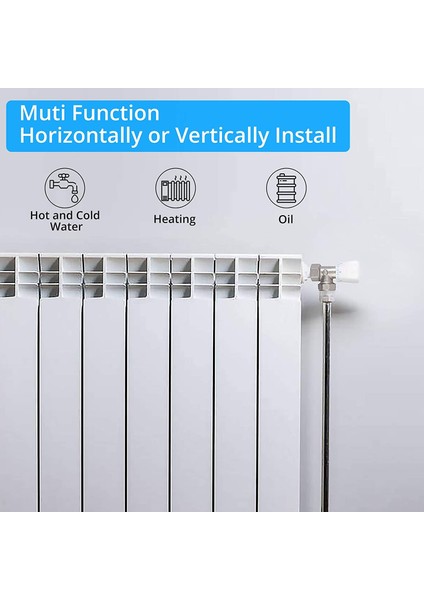 Termostatik Radyatör Vanası 2 Adet 15MM x 1/2 Inç Termostatik Açı Trv Termostatik Radyatör Vanası Ev Ofis Için (Yurt Dışından)