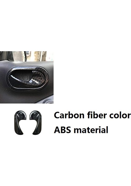 Araba Karbon Fiber Iç Kapı Kolu Tokası Benz Smart 453 Fortwo Forfour 2015-2020 Aksesuarları Için Dekoratif (Yurt Dışından) fırsatları