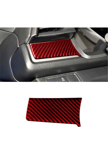 Abs Kırmızı Karbon Fiber Sürücü Gösterge Paneli Kapağı Trim Dekor Sticker Honda Civic 10. Nesil 2016 2017 2018 2019 (Lhd) (Yurt Dışından) fiyatları