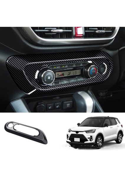 Toyota Reiz Raize Karbon Fiber Desen Için Klima Düğmesi Panel Çerçevesi Çizilmez ve Aşınmaya Dayanıklı (Yurt Dışından) fiyatları