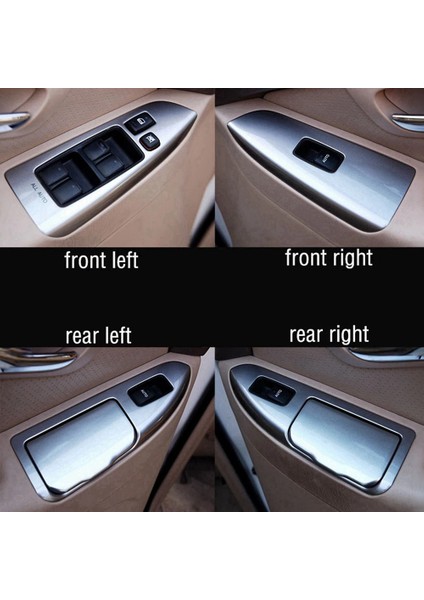 Araba Ön Sol Pencere Camı Düğme Anahtarı Paneli Kapak Çerçevesi Toyota Land Cruiser Prado 120 LC120 2003-2009 (Yurt Dışından) modelleri