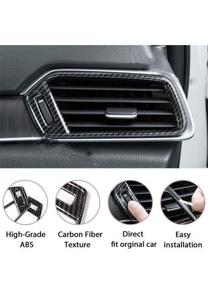 Honda Accord 2018-2022 Için Karbon Fiber Pvc Gösterge Paneli Hava Menfezi Çıkış Kapağı Döşemesi (Yurt Dışından) modelleri