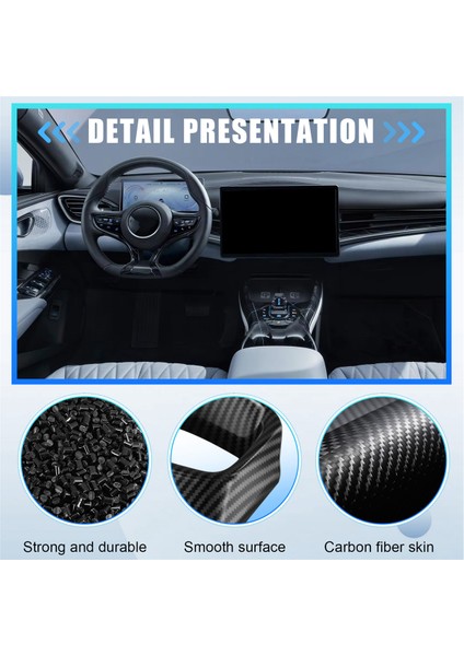 Direksiyon Simidi Çerçeve Dekoru Anahtar Düğmesi Kapağı Trim Karbon Fiber Rengi Byd Seal / Byd Atto 4 (Yurt Dışından) indirimleri