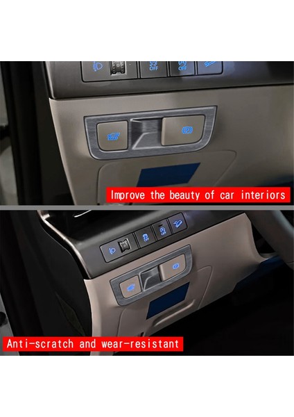Hyundai Kona 2024+ Araba Iç Aksesuarları Ahşap Desenli Araba Far Anahtarı Çerçevesi Döşeme Kapağı (Yurt Dışından) indirimleri