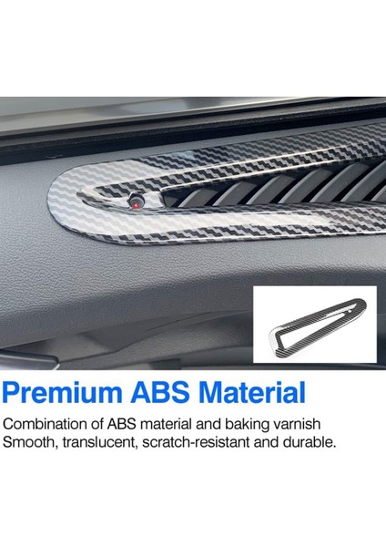 Audi-A3 A3L 2021 2022 Araba Ön Kapı A Sütunu Hava Çıkış Havalandırma Krom Çerçeve Trim Dekorasyon Aksesuarları, Karbon Fiber (Yurt Dışından) indirimleri