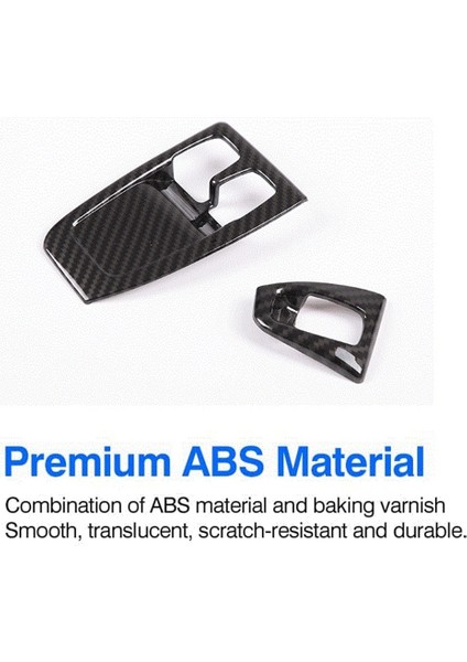 Mercedes Benz Akıllı 2010-2014 Için Araba Pencere Çim Kaldırma Anahtarı Kapağı Trim Dekoratif Sticker Aksesuarları, Karbon Fiber (Yurt Dışından) fırsatları