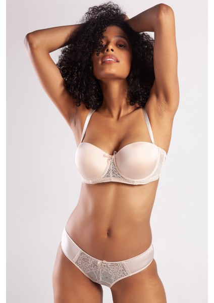 Gala Push-Up Strapless Bra, Ten Konforlu ve Şık Sütyen, Strapless