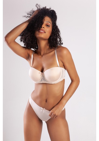 Gala Push-Up Strapless Bra, Ten Konforlu ve Şık Sütyen, Strapless