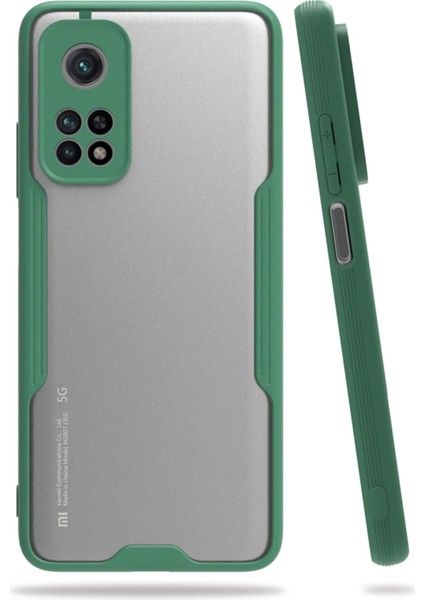 Xiaomi Mi 10T Pro Kılıf Platin Silikon - Yeşil Mrayd