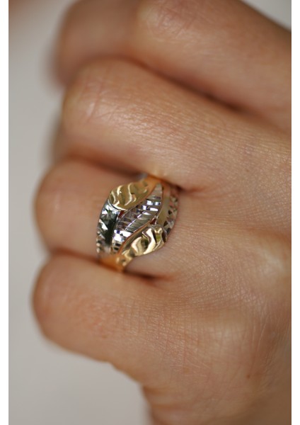 14 Ayar Altın Taşsız Kalemli Anne Yüzük 2 modelleri