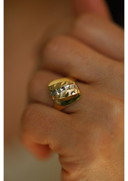 14 Ayar Altın Taşsız Kalemli Anne Yüzük 9 modelleri