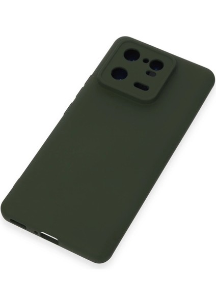 Xiaomi Mi 13 Pro Kılıf Nano Içi Kadife Silikon - Koyu Yeşil Mrayd