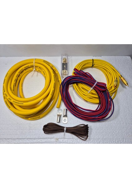 Profesyonel Amfi Kablo Seti 2 Ga - El Yapımı Rca Kablolu Anfi Kablo Seti 2 Awg - Üst Seviye Üründür