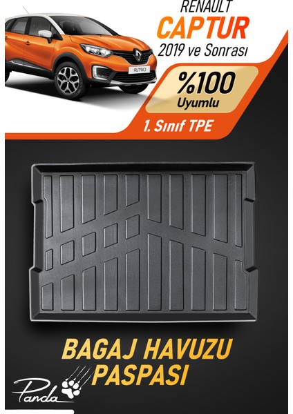 Renault Captur 2019 Sonrası 4d Havuzlu Bagaj Havuzu