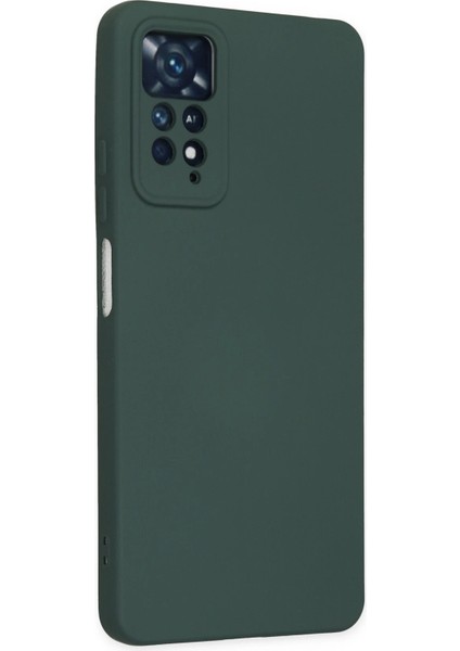 Xiaomi Redmi Note 11 Pro Kılıf Nano Içi Kadife Silikon - Koyu Yeşil Mrayd