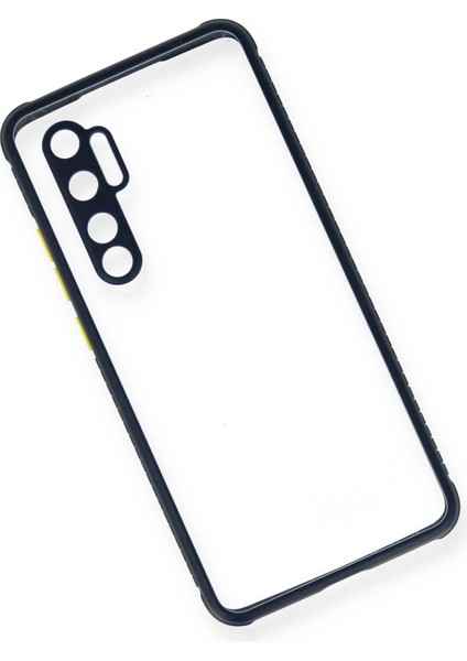 Xiaomi Mi Note 10 Lite Kılıf Miami Şeffaf Silikon - Lacivert Mrayd