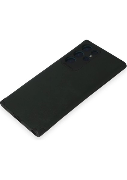 Samsung Galaxy S22 Ultra Kılıf Loop Deri Silikon - Yeşil Mrayd