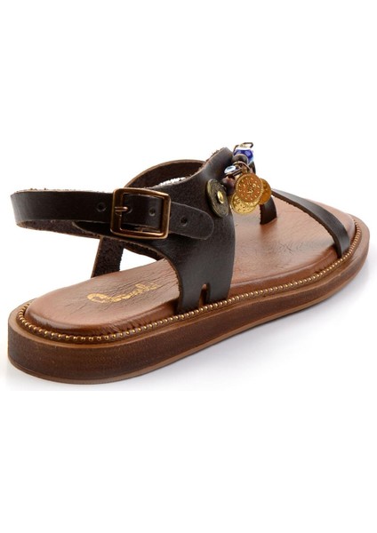 Kahve Leather Kadın Sandalet K05465048703 modelleri