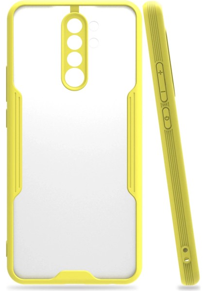 Xiaomi Redmi 9 Kılıf Platin Silikon - Sarı Mrayd