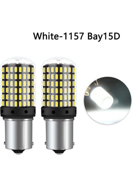10 Adet 3014 144SMD Canbus 1157 BAY15D P21W 1156 BA15S BAU15S PY21W T20 7440 7443 W21W LED Ampuller Araba Dönüş Sinyal Işığı E (Yurt Dışından)