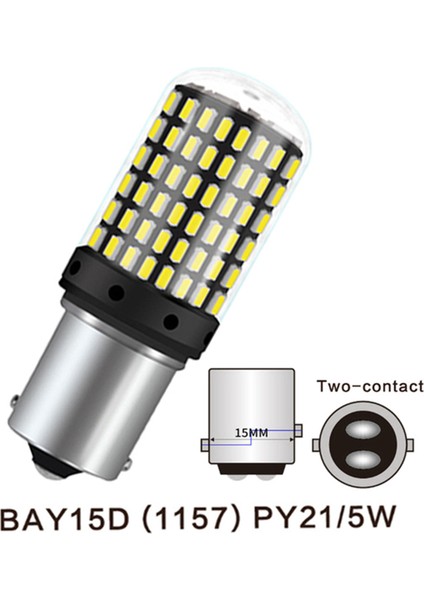 10 Adet 3014 144SMD Canbus 1157 BAY15D P21W 1156 BA15S BAU15S PY21W T20 7440 7443 W21W LED Ampuller Araba Dönüş Sinyal Işığı E (Yurt Dışından)