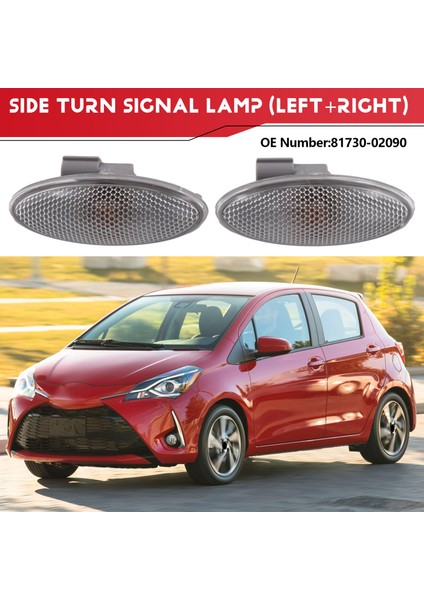 2 Adet Yan Dönüş Sinyali Çamurluk Lambası Yan Lambası 81730-02090 Toyota Yaris Rav4 Auris Corolla Için (Yurt Dışından)