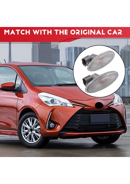 2 Adet Yan Dönüş Sinyali Çamurluk Lambası Yan Lambası 81730-02090 Toyota Yaris Rav4 Auris Corolla Için (Yurt Dışından)