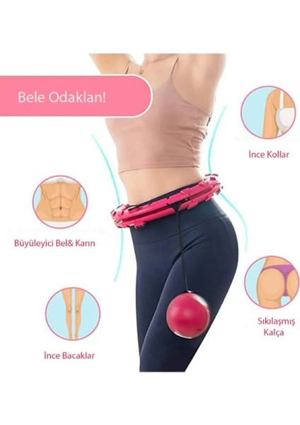 Egzersiz Çemberi - Egzersiz Halkası - Ağırlıklı - Bel Bölgesi Ayarlanabilir