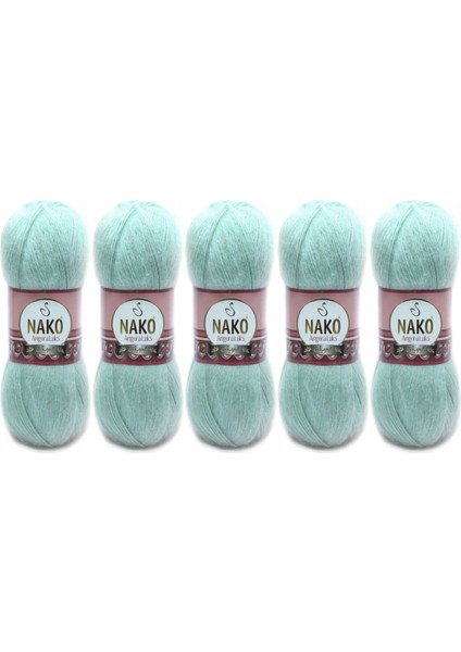 ,angora Lüks 10023 Azur 5ADET