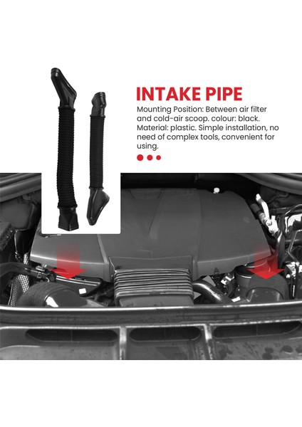 x Araç Hava Emme Hortumu L/r Mercedes Benz GL350 ML350 X166 2012- 2016 6420948797 6420948897 Için Uygun (Yurt Dışından) indirimleri