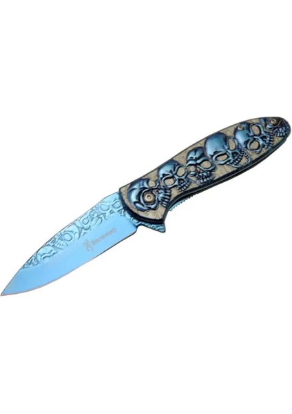 YSTL2955BL Kurukafa Blue Çakı 195 cm Manuel Kemerlikli