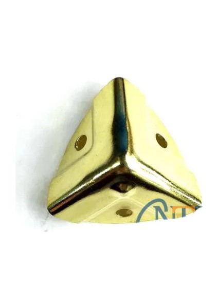 Dekoratif Kutu Sandık Köşesi - 35X22 mm Küçük Sarı 100 Adet