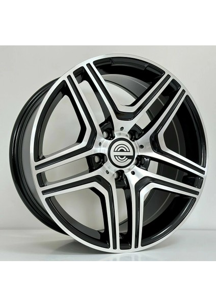 -HBC0029 8*17 5*112 ET35 66.6 Black Machıned Xl