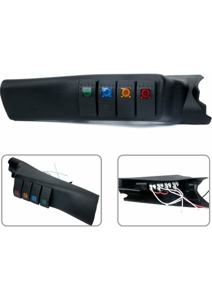 Araba A-Sütunu Anahtar Pod Paneli Sol Taraf Salıncak Jeep Wrangler Jk 2007-2017 (Yurt Dışından)