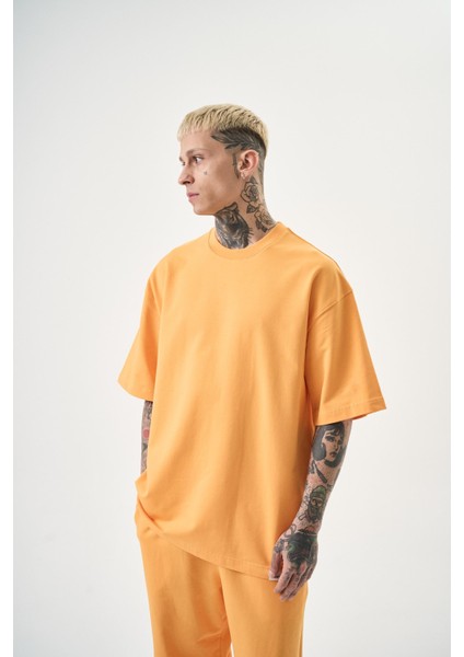 Erkek Basic T-Shirt Oranj fiyatları