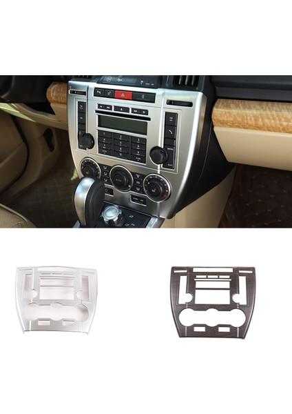 Land Rover Freelander 2 2007-2012 (Gümüş) Için Araba Orta Konsol Klima CD Kontrol Paneli Trim Sticker (Yurt Dışından)