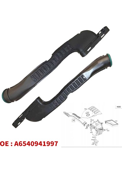 Mercedes Benz A-Class Için W118 W177 Hava Girişi Boru Kanal Boru Hortum Tubo A6540941997 Araba Aksesuarları (Yurt Dışından) indirimleri