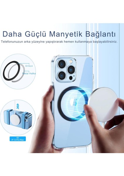 0.4mm 4 Adet Set Ultra Ince Yapışkanlı Mıknatıslı Metal Halka, 3m Hafif Tüm Telefonlara Uyumlu fiyatları